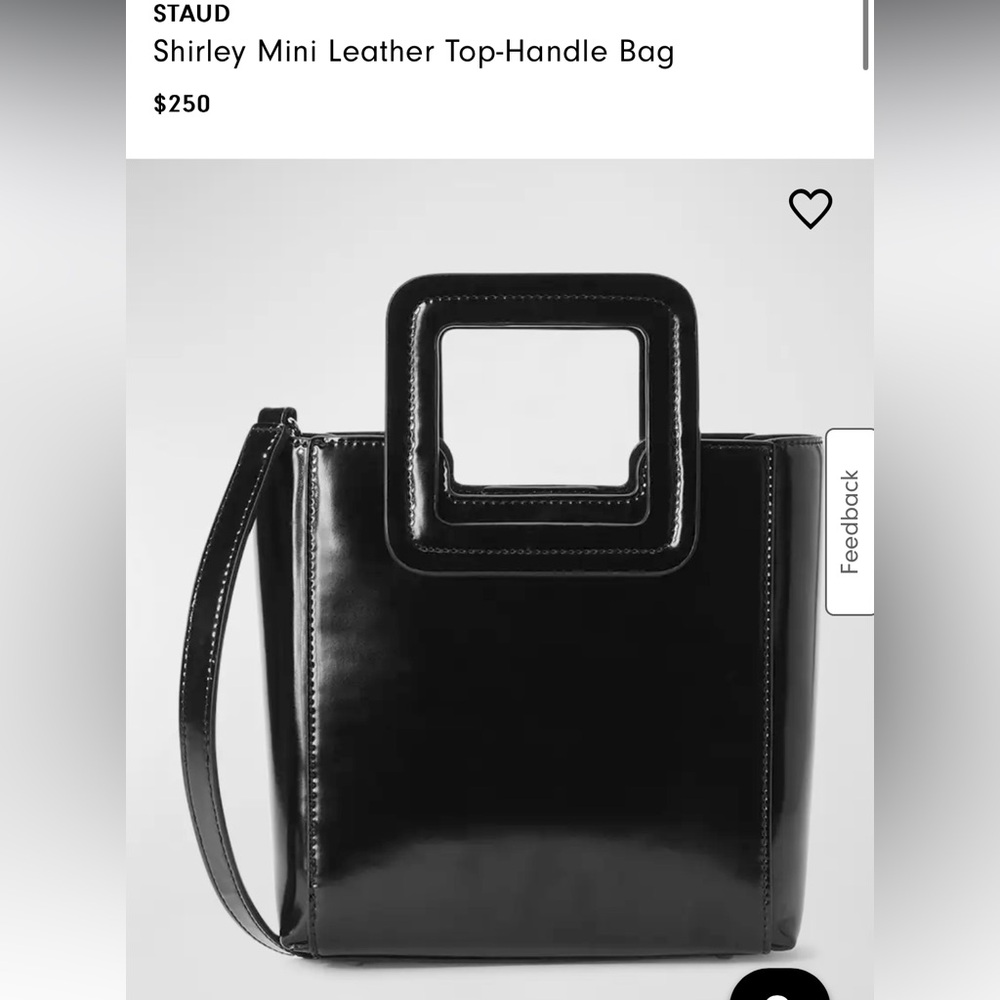 Staud Shirley Mini Leather Top-Handle Bag